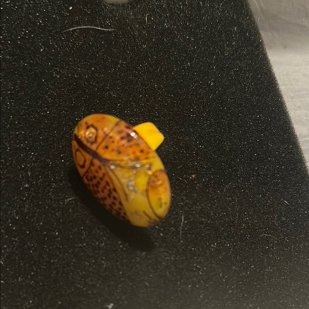 Piper Yellow and Brown Artistic Ring